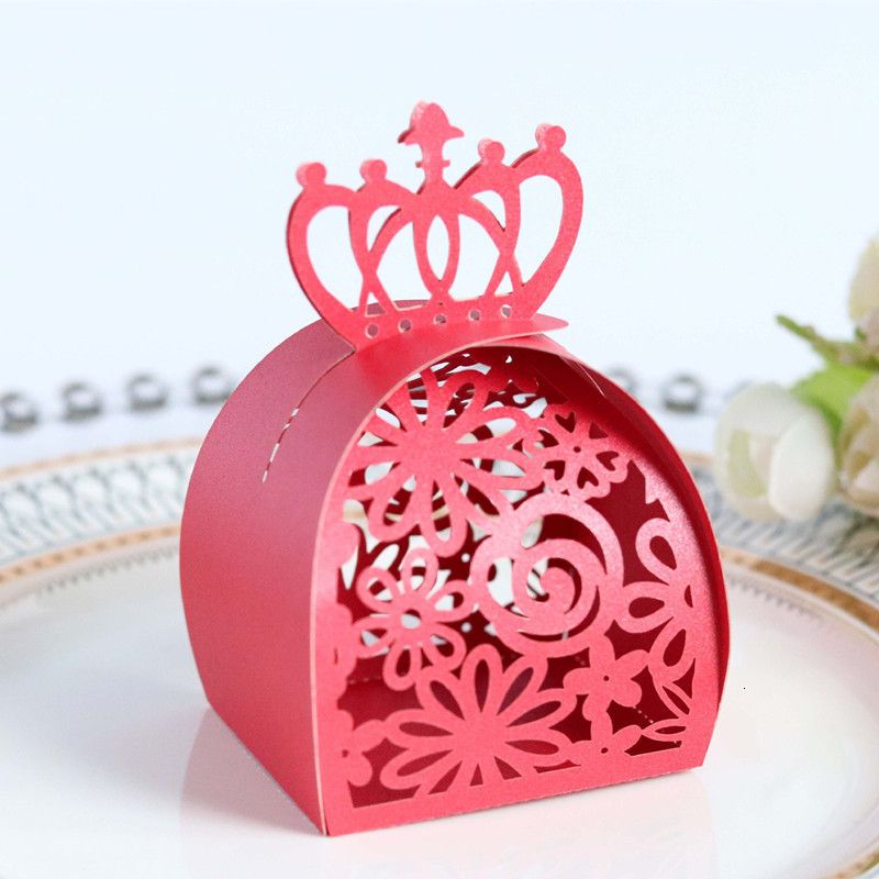 Kırmızı Gül Crown-50pcs-5.5x4.6x8cm