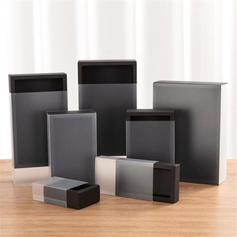 Zwart met PVC-inner 23x13x6 cm-10pcs