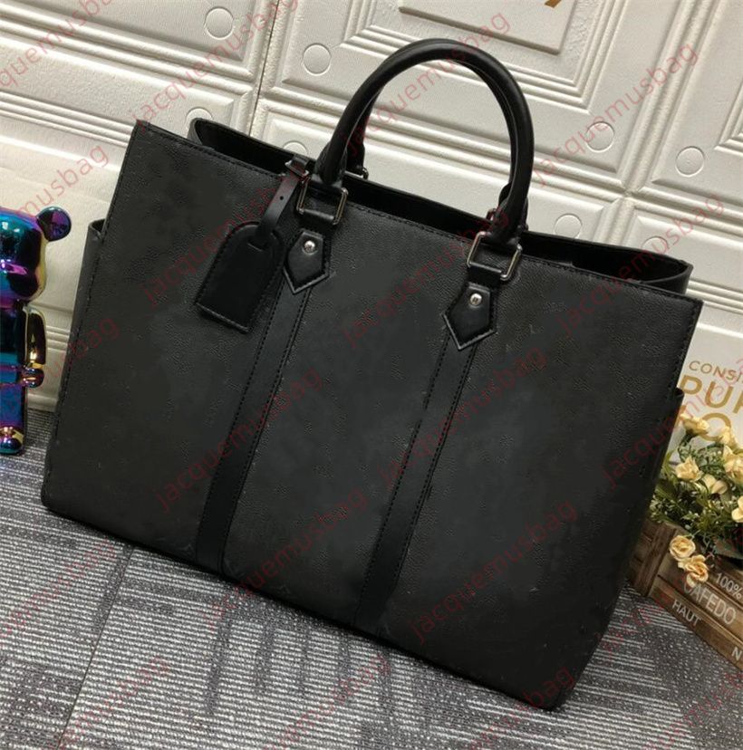 Luxury Genuine Leather Mens Sac Plat 24H Handbag Business Tote Bag  Briefcase From Jacquemusbag, $87.68