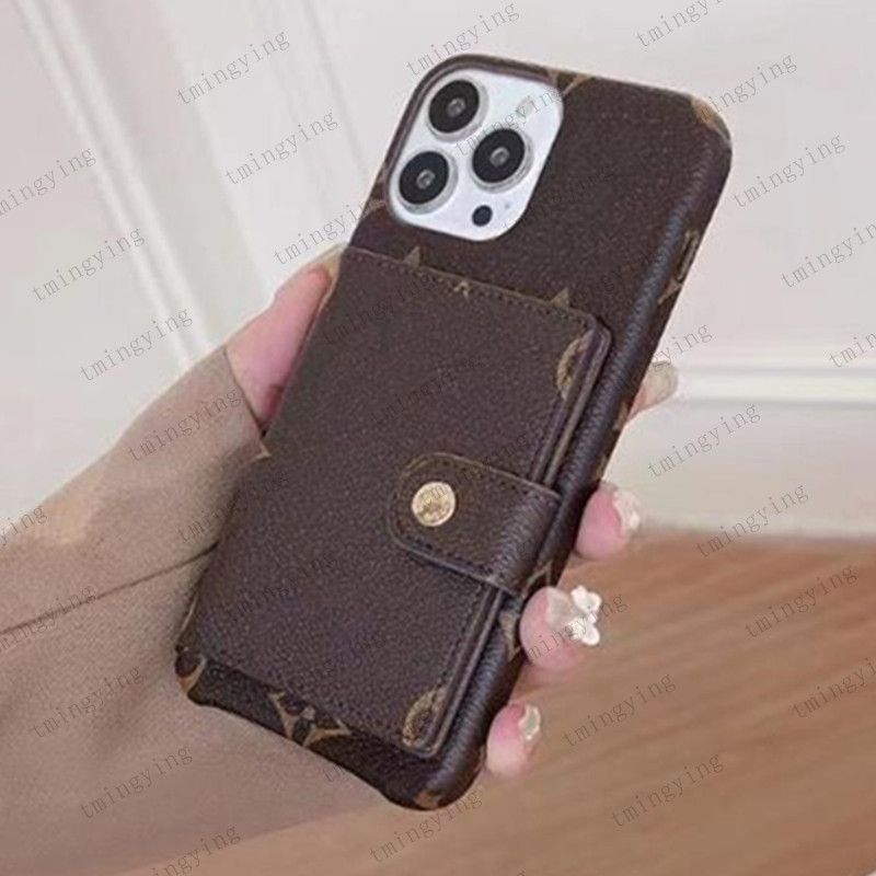 Designer Classic Web Wallet Leather Phone Cases For IPhone 15 Pro Max 14 13  12 11 L Fashion Brand Letter Print Back Cover Case Card Holder Pocket Purse  Luxury Shell From Tmingying, $15.49
