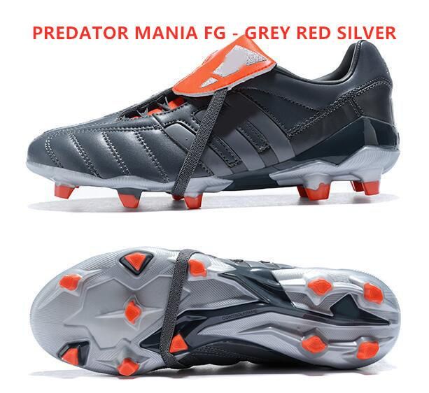 Predator Mania FG - Gri Kırmızı Gümüş