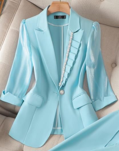 sky blue blazer