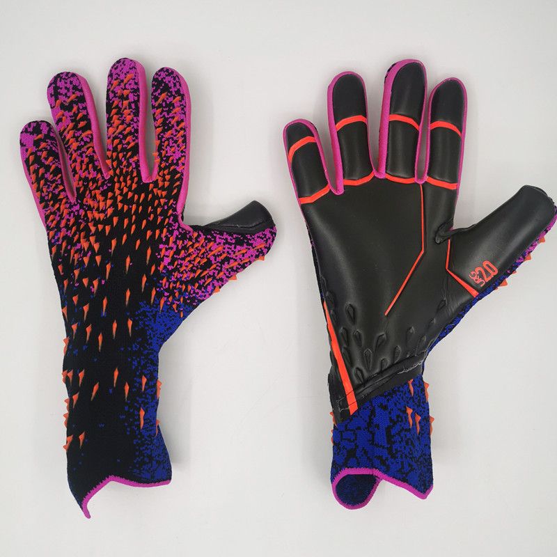 A-pink red goalkeeper gloves