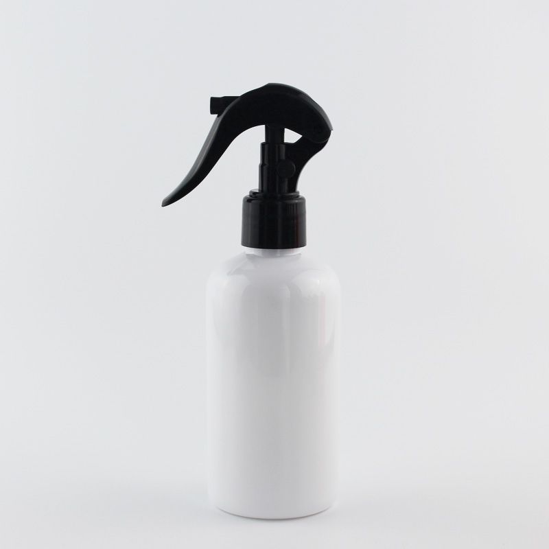 220ml White Bottle Black Plastic (PET)