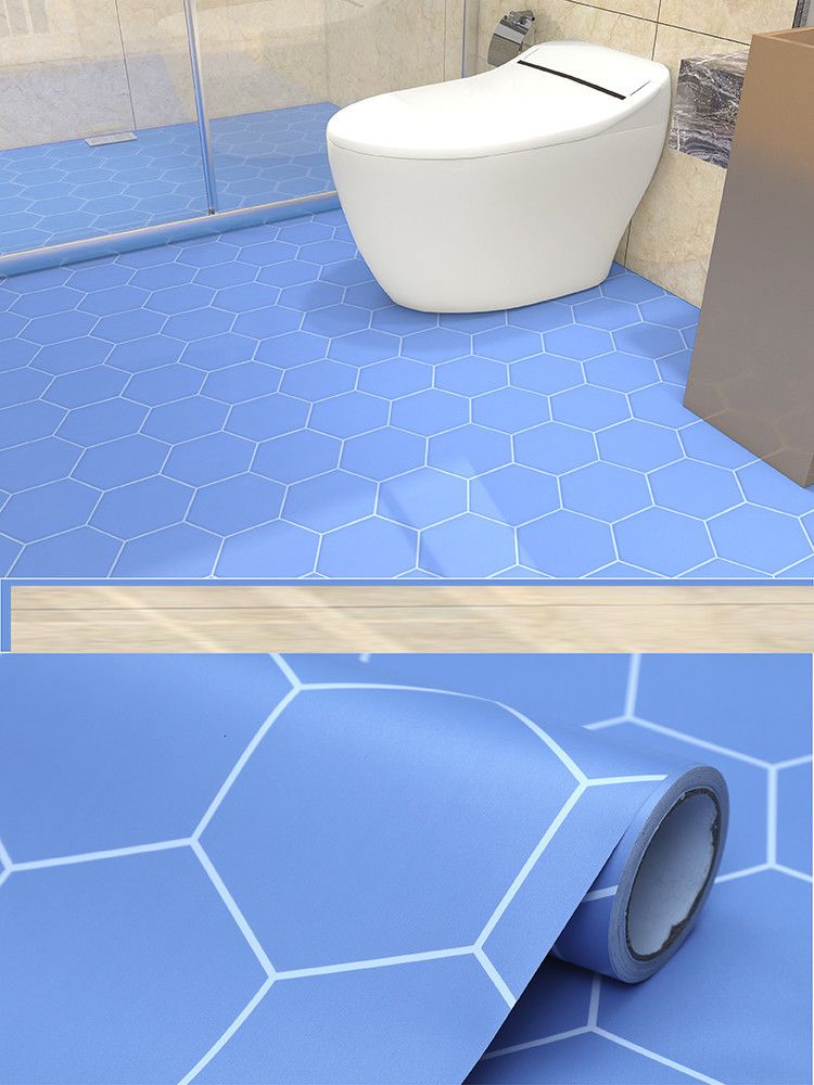 Blue Hexagon-60x500cm