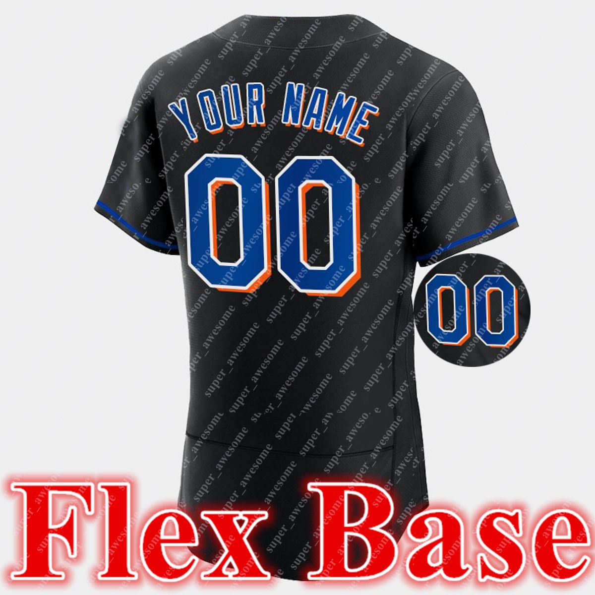 Base flex nera con patch di maniche