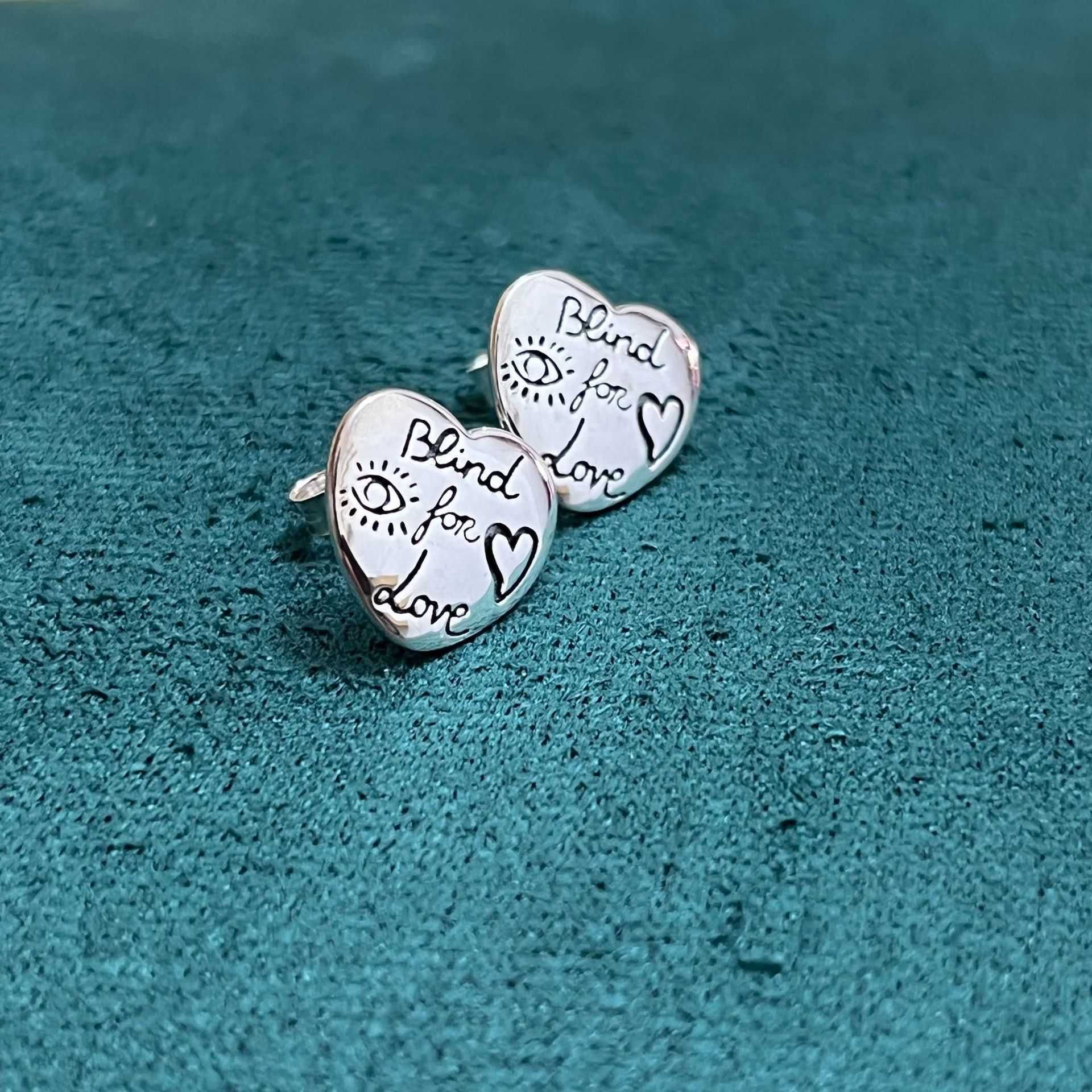 Heart Shaped Fearless Earrings-925 Sil