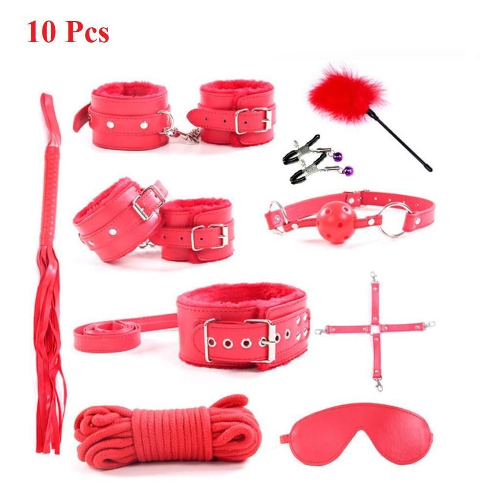 Leather 10pcs Red