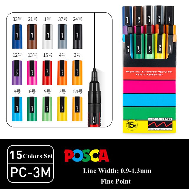 PC-3M 15 الألوان مجموعة