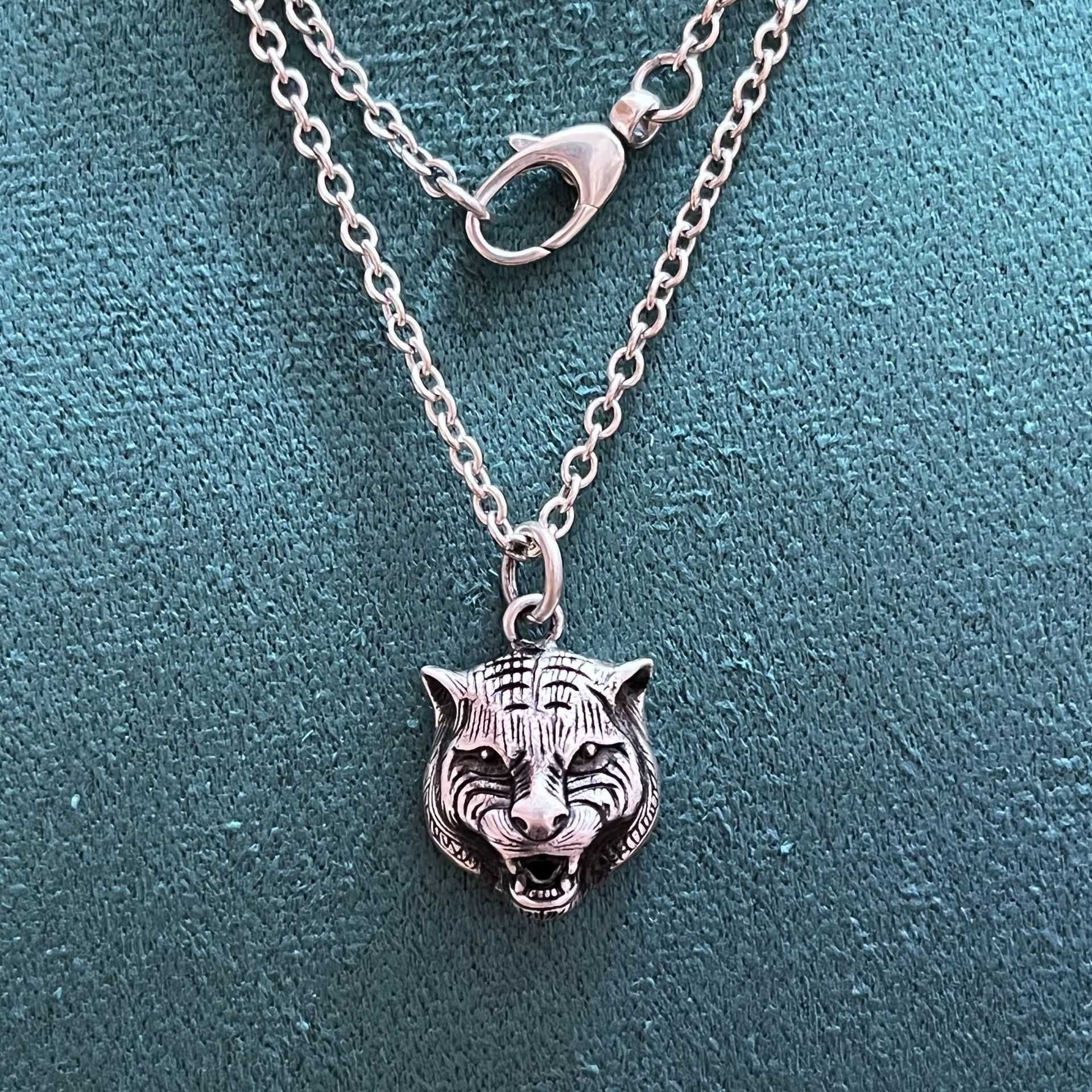 Year of the Tiger Tiger Head Necklace-