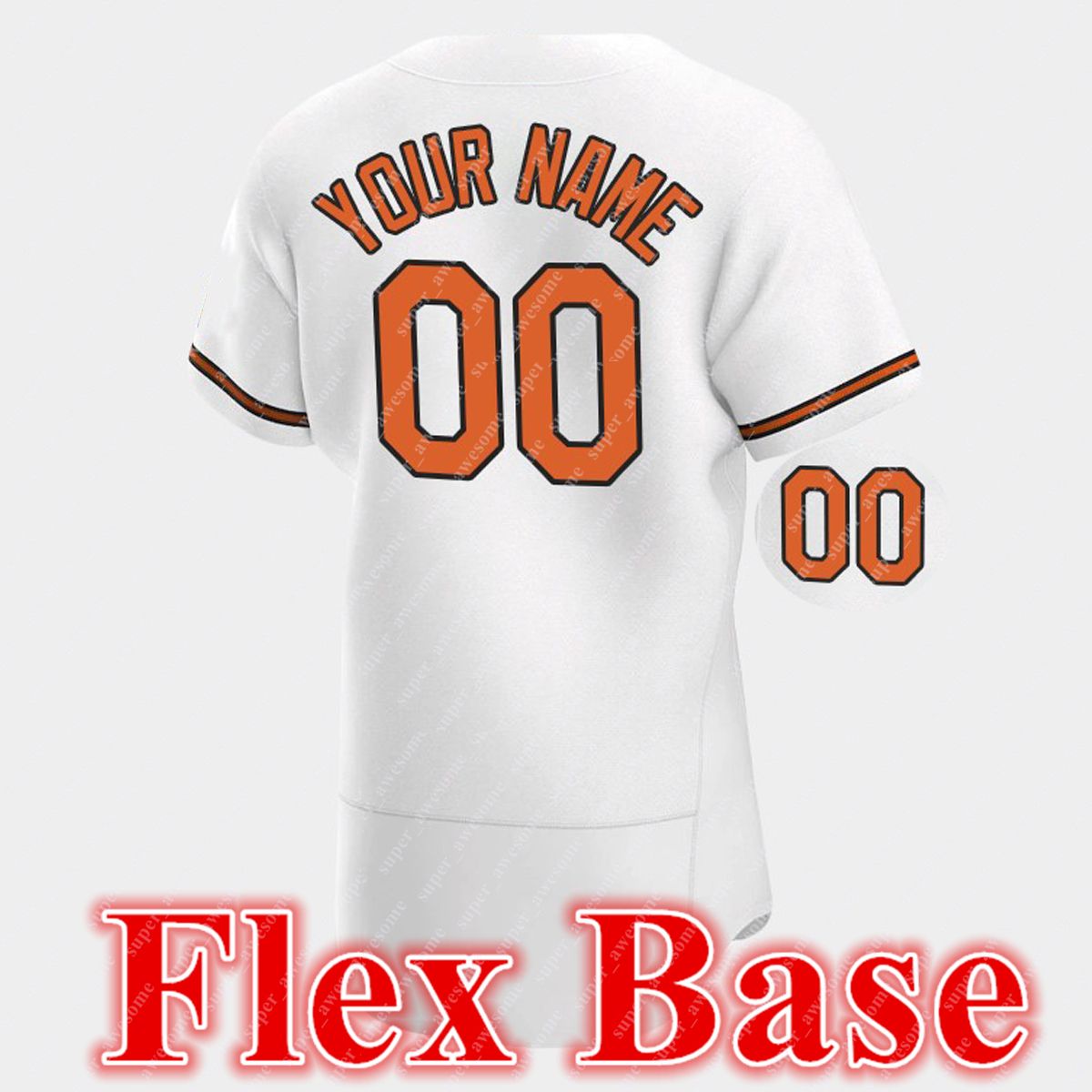 White Flex Base With Sleeve Patch