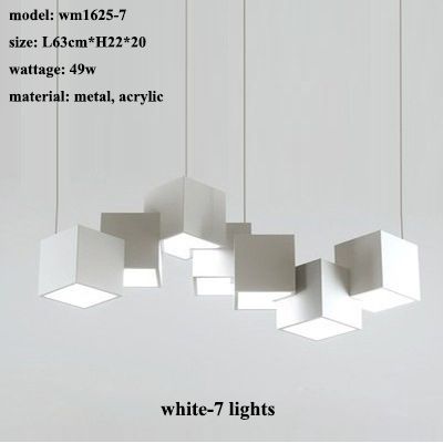 Blanc-7 lumières 3 lumières modifiables