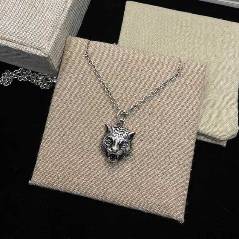 Tiger Head Necklace-925 Silver