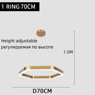 1 حلقة D70cm دافئة أبيض