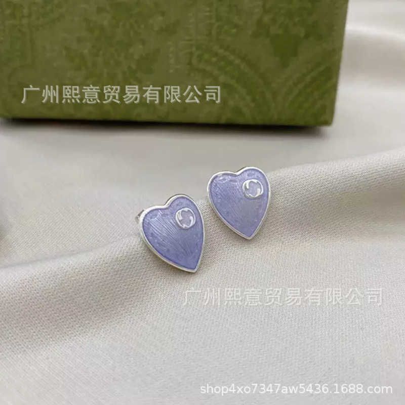 Blue Heart Enamel-925 Silver