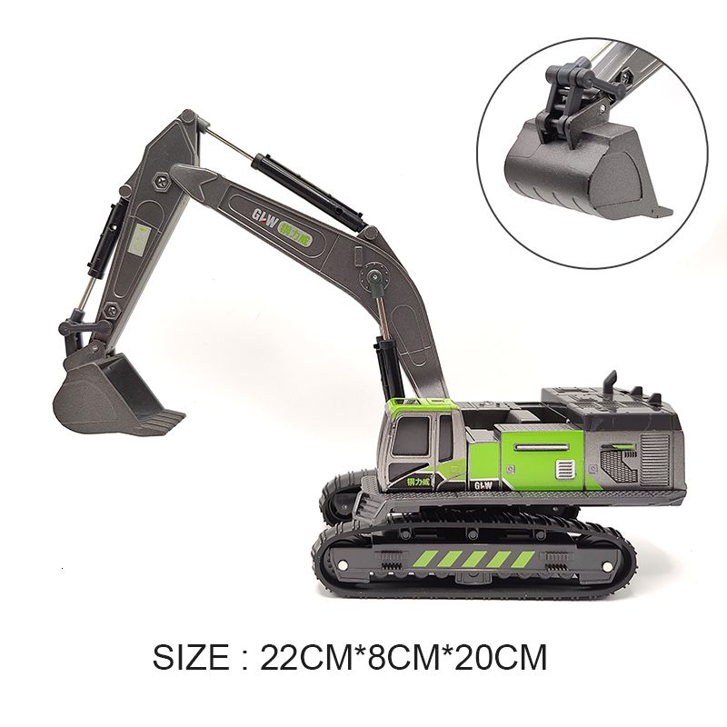 green excavator