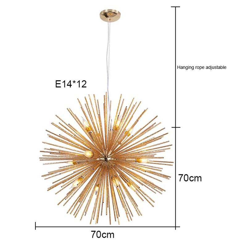 Gold 70 cm Ciepłe białe