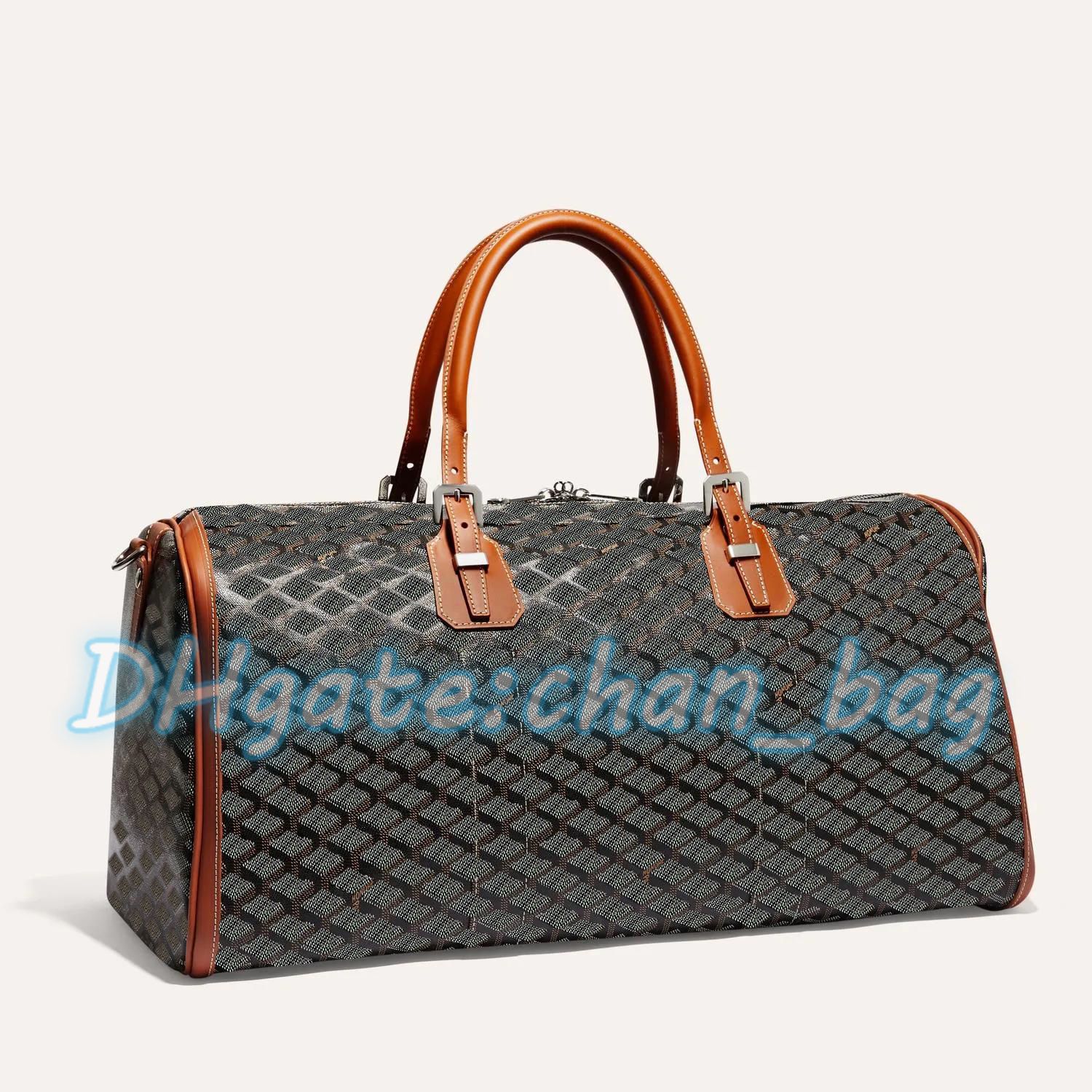 Goyard Croisiere 50 Duffle Travel Bag Navy Blue Carry On Gym Weekend Luggage