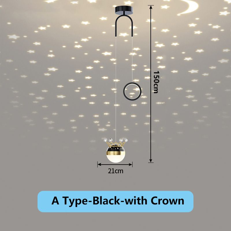 A-Black-With Crown White Light