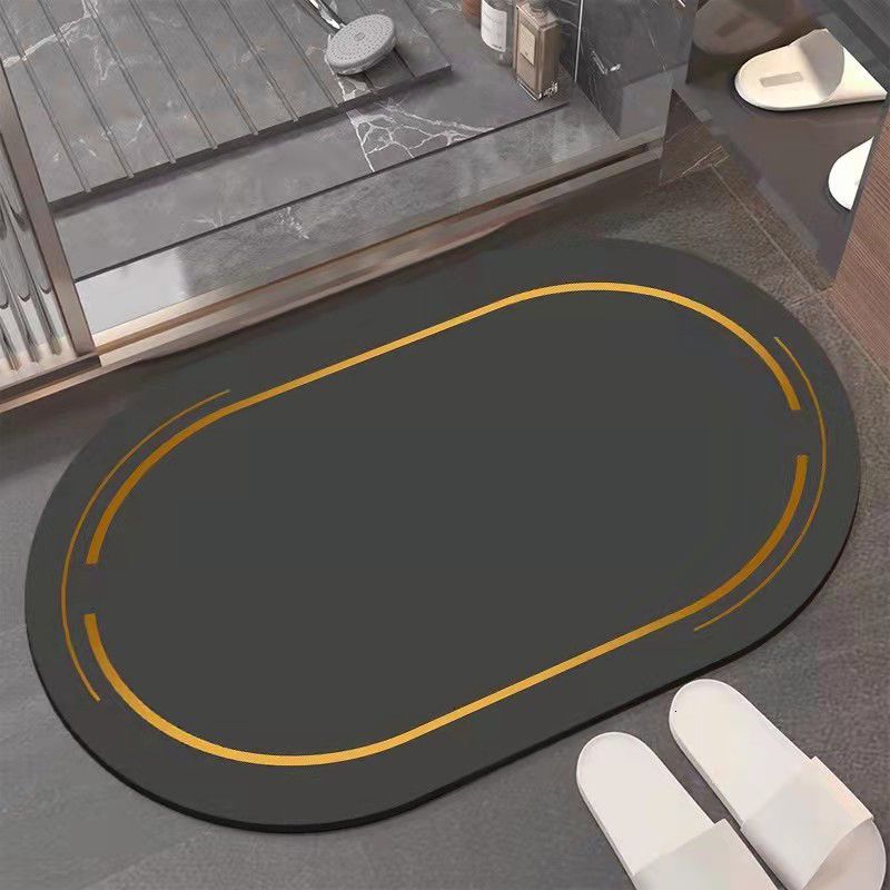 Oval Black Gold Line-40x60cm