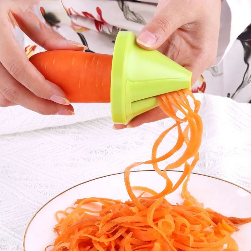 Vegetable Slicer Funnel Model Shred Device Spiral Carrot Salad Radish Cutter  Grater Cooking Tool Kitchen Accessories Gadget Bb0309 From Babyonline,  $0.93
