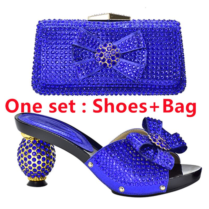 blue shoes and bag