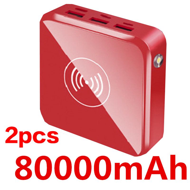 Vermelho-80000mAh-2pcs