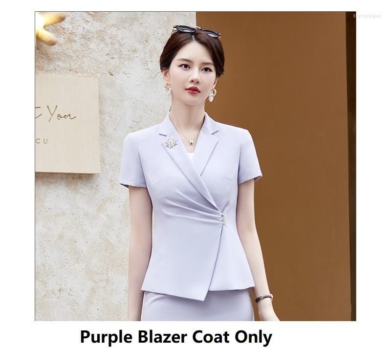Manteau blazer violet