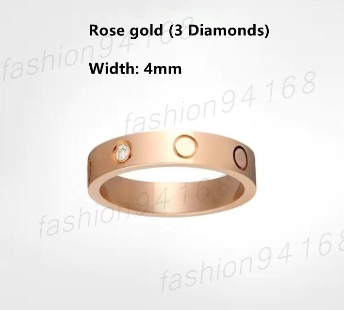 4mm rose gold with diamond