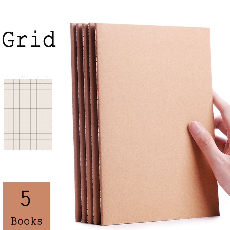 Brown Cover Grid-A5
