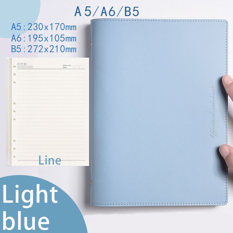 Línea azul claro-A5