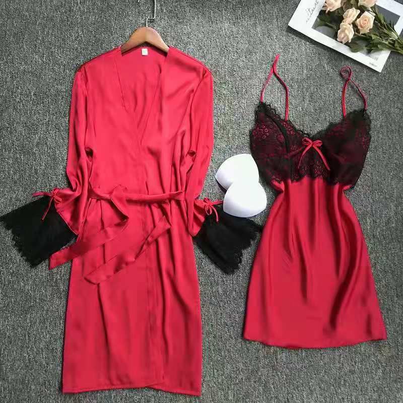 Burgundy Robe Set