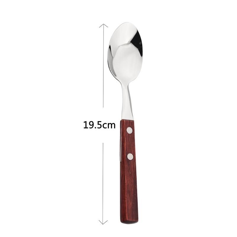 1Pc Spoon Red Wood