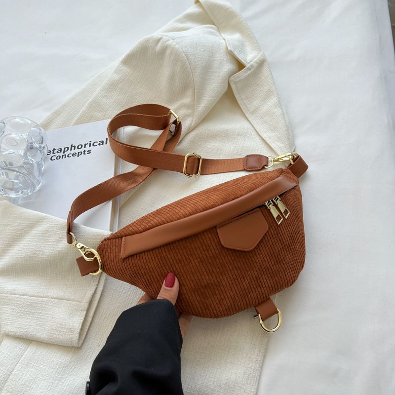 brown waist bag