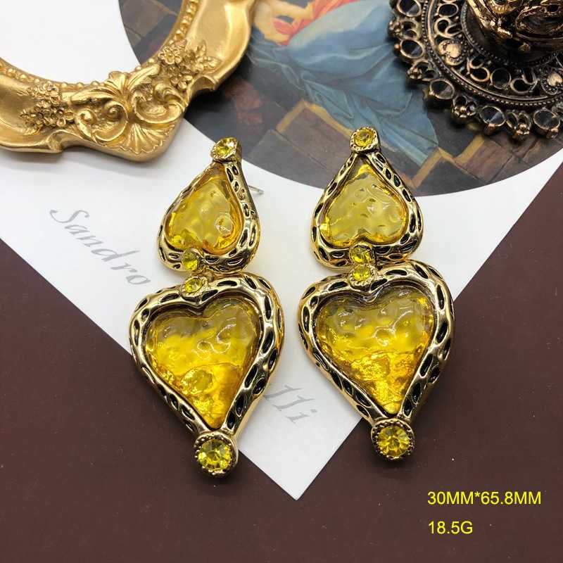 Om676 Yellow Earrings