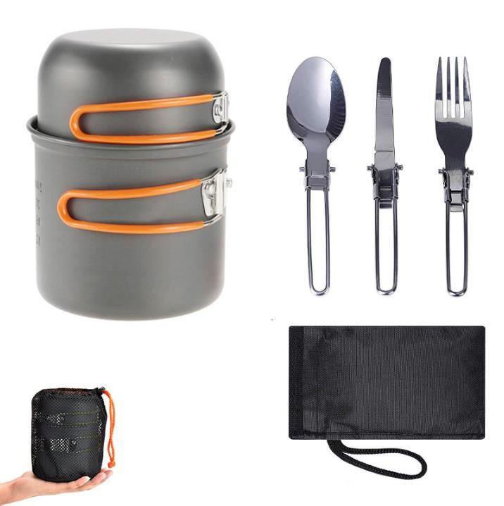 # 2 conjunto de utensilios de cocina de camping