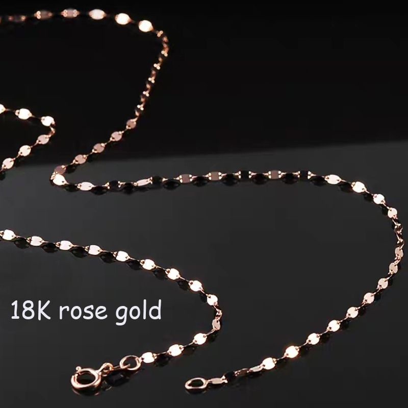 Real 18k Rose Gold-45cm