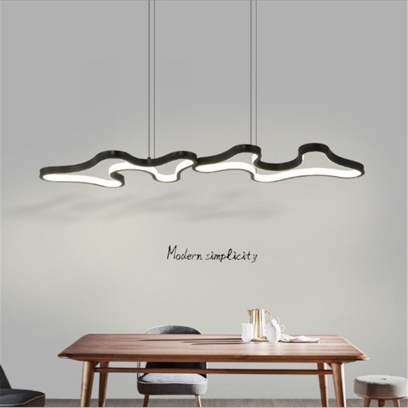 Luz blanca negra W 90cm