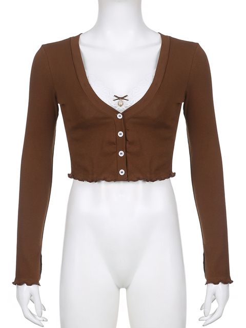 brown -long sleeve