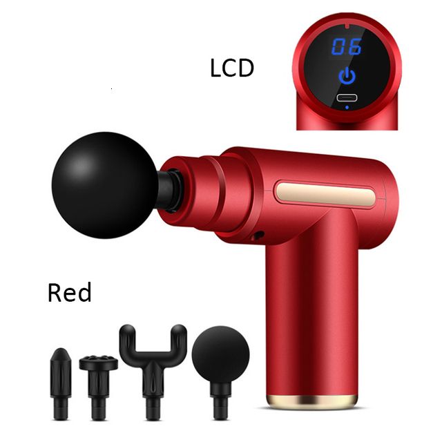 Röd LCD -skärm