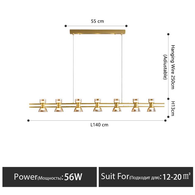 L140cm altın