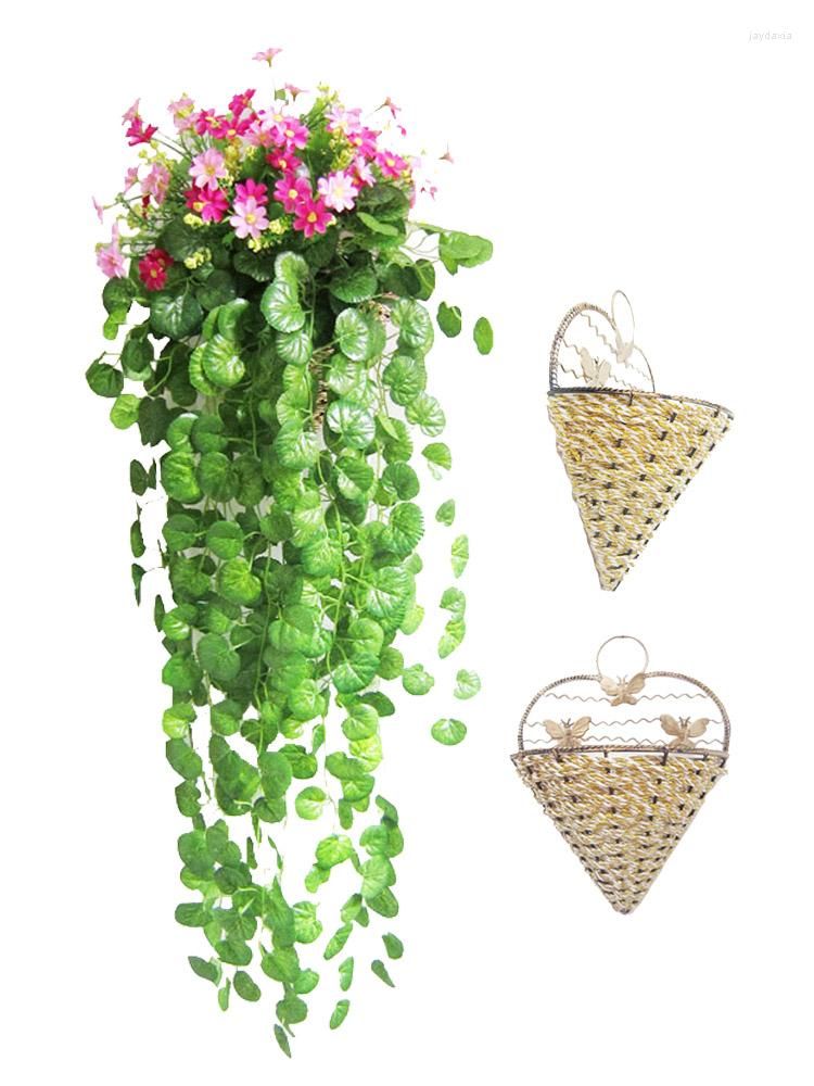 GreenRattan Decor Ivy Wall Flowers Pastoral Hanging Fake Vine Set