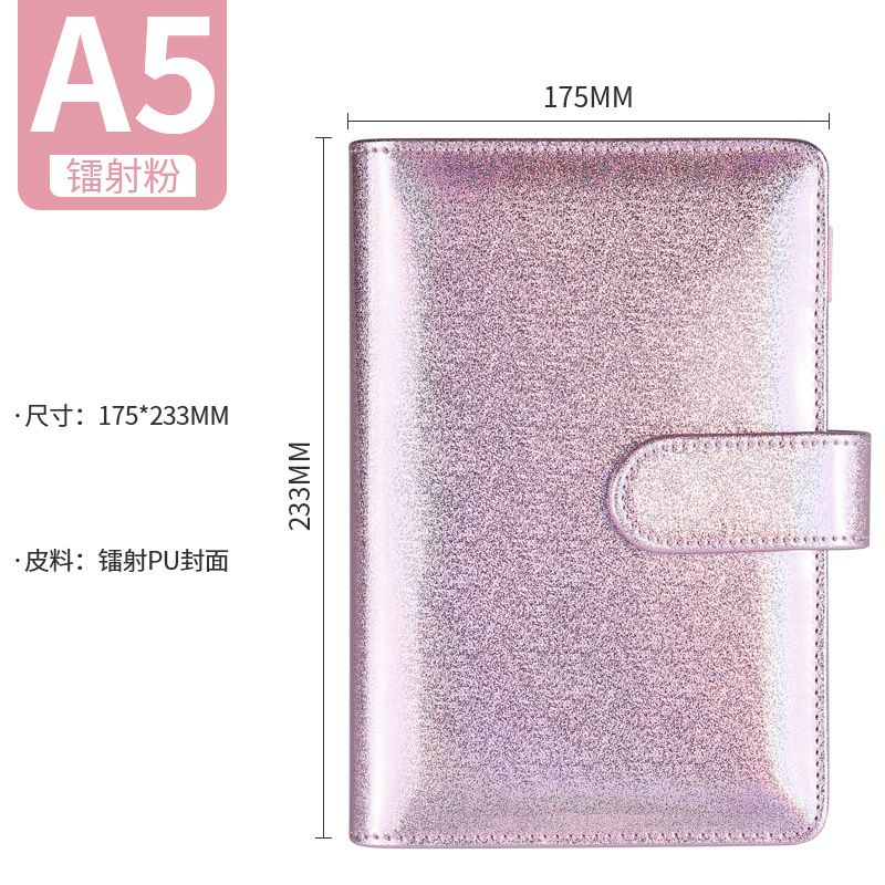 A6 Glitter Pink