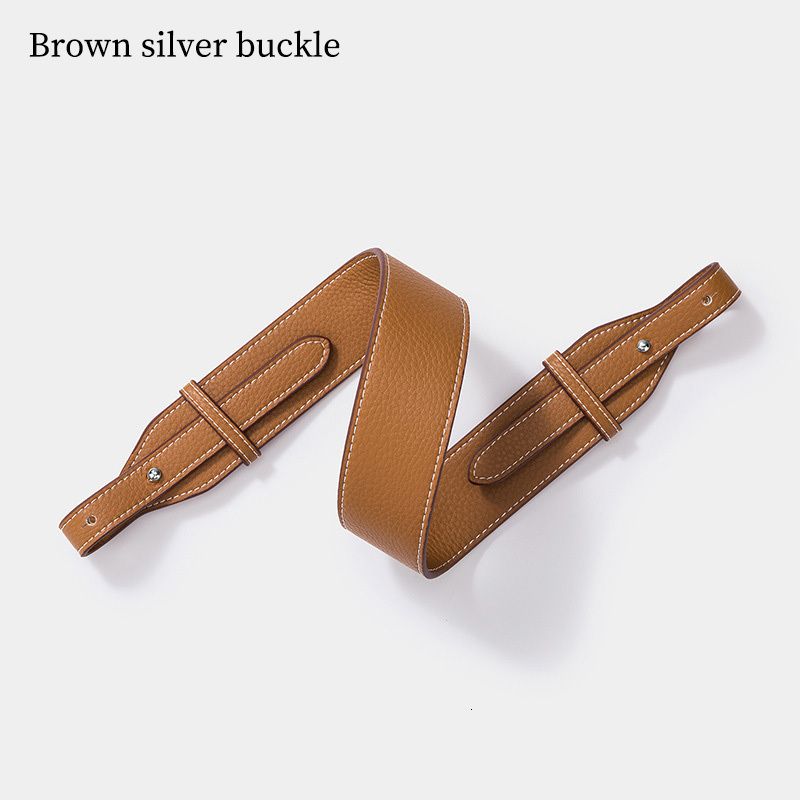 Brown Silver Buckle