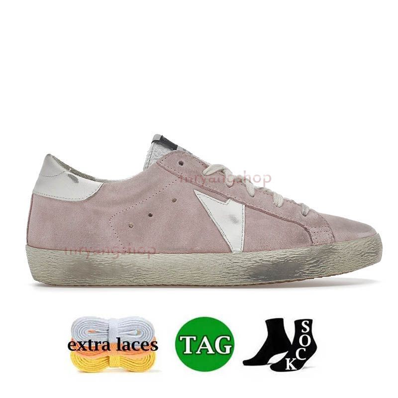 A10 pink suede white