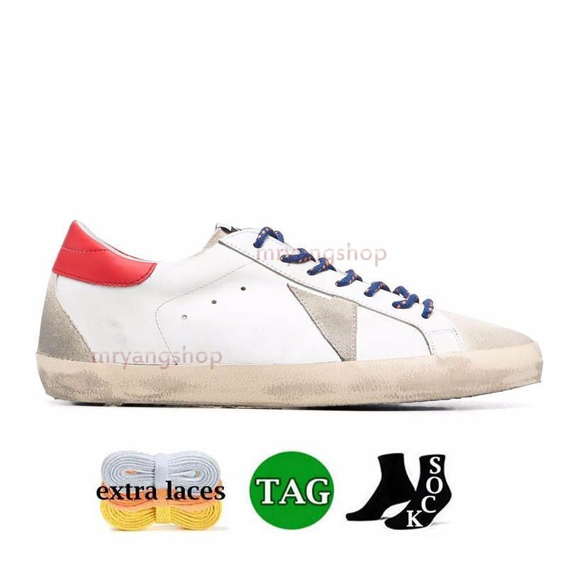 A9 white red grey suede
