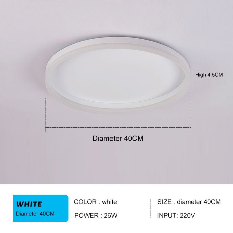 Beyaz Çap 40cm Uygulama Dimmable Remot