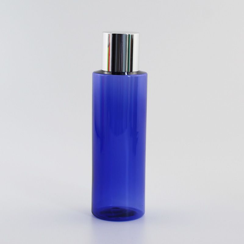 Flacon de 100 ml en plastique bleu