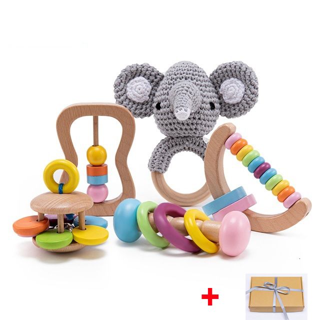 5pc elephant rattle