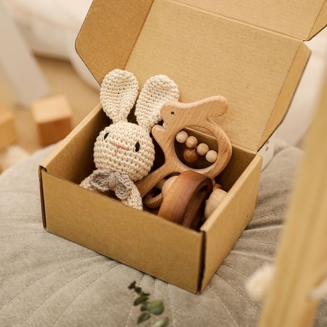 4pc rabbit rattle